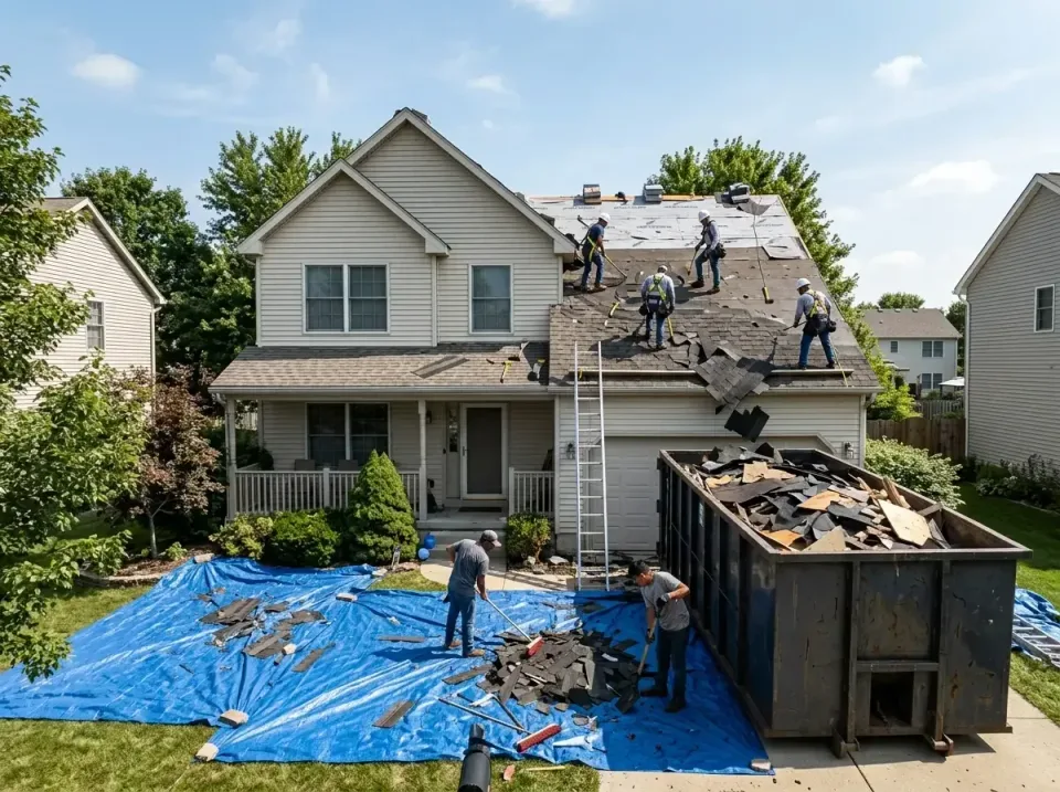 roof-replacement-debris-remova-004 — frequently asked questions, Cheapest Dumpster Rentals in Kouts, IN